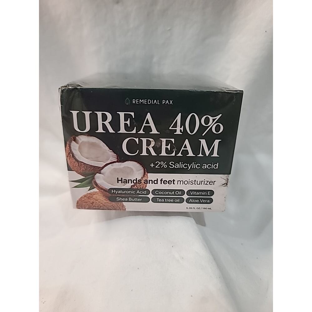 Urea Cream 40% Cream + 2% Salicylic Acid. Hands, Feet Moisturizer -5.29oz